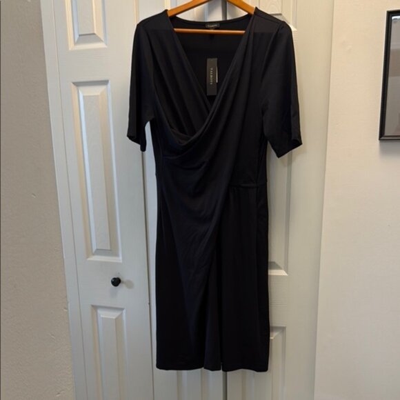 Talbots Black Midi Dress - New w/ Tags - Picture 1 of 5